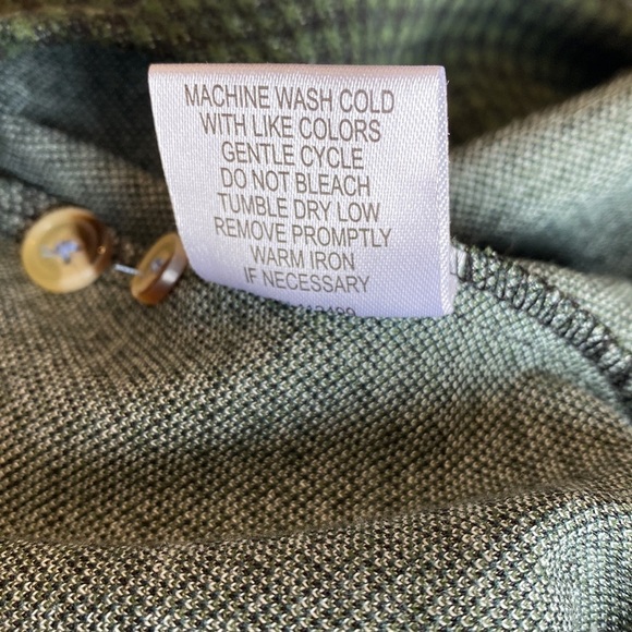 Tailorbyrd olive green houndstooth Sweatershirt heavyweight burton down - Picture 8 of 8